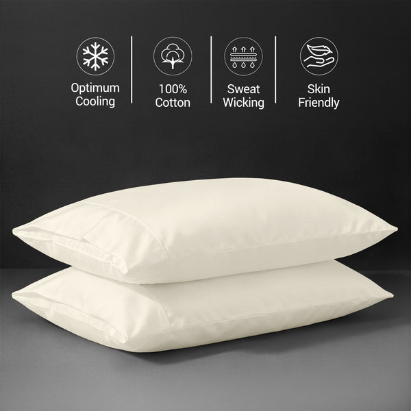 Deluxe 600 Thread Count 100% Cotton Pillow Envelope Cases