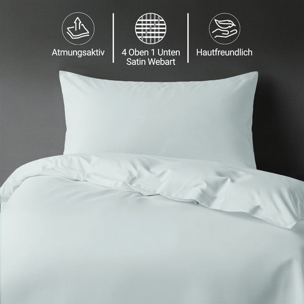 Premium Bettbezug-Set mit 400 Fadenzahl aus 100% Baumwolle