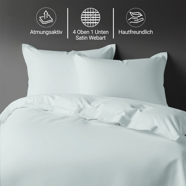 Premium Bettbezug-Set mit 400 Fadenzahl aus 100% Baumwolle