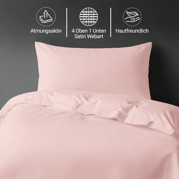Premium Bettbezug-Set mit 400 Fadenzahl aus 100% Baumwolle