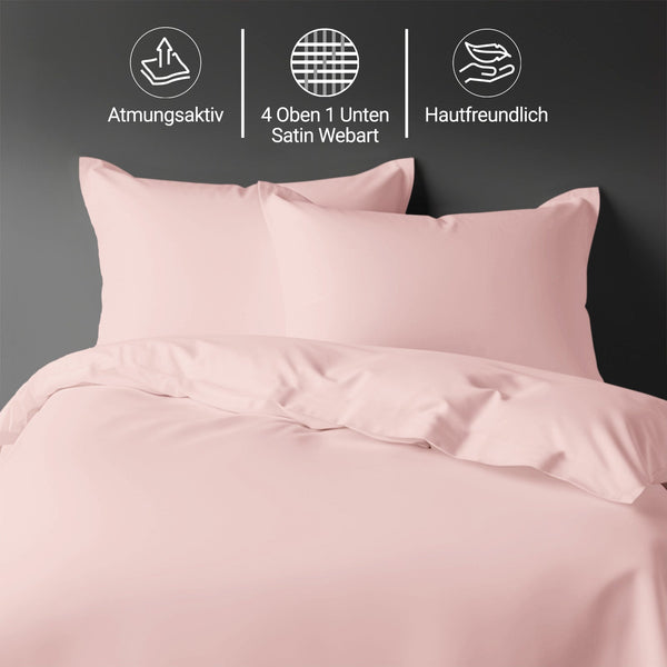 Premium Bettbezug-Set mit 400 Fadenzahl aus 100% Baumwolle
