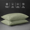 Premium 400 Thread Count 100% Cotton Pillow Envelope Cases (2 PC)