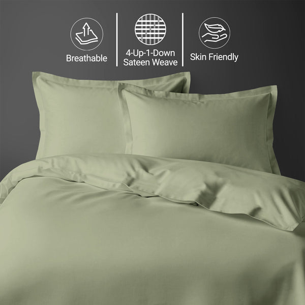 Premium 400 Thread Count 100% Cotton Duvet Cover Set