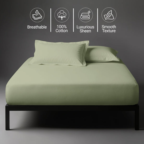 Premium 400 Thread Count 100% Cotton Fitted Sheet