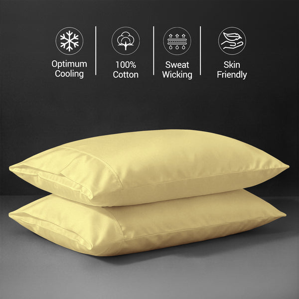 Deluxe 600 Thread Count 100% Cotton Pillow Envelope Cases
