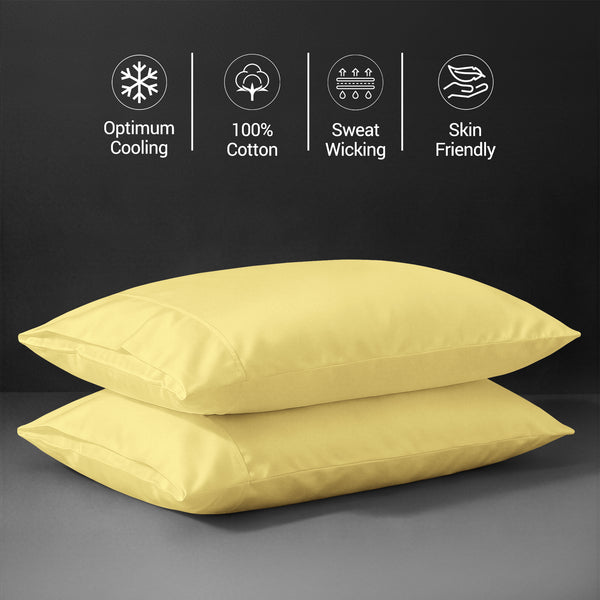 Luxury 800 Thread Count 100% Cotton Pillow Envelope Cases