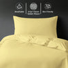Luxus Bettbezug-Set mit 800 Fadenzahl aus 100% Baumwolle - AT - 140x200 + 1 x 70x90 - Mellow Yellow