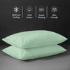 Premium 400 Thread Count 100% Cotton Pillow Envelope Cases (2 PC)