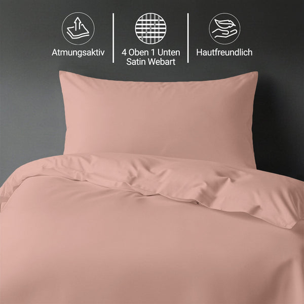 Premium Bettbezug-Set mit 400 Fadenzahl aus 100% Baumwolle