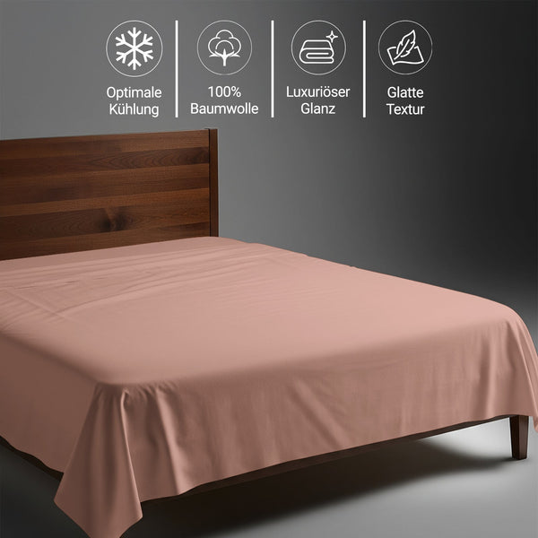 Premium Bettlaken mit 400 Fadenzahl aus 100% Baumwolle