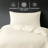 Luxus Bettbezug-Set mit 800 Fadenzahl aus 100% Baumwolle - DE - 155x220 + 1 x 80x80 - Black