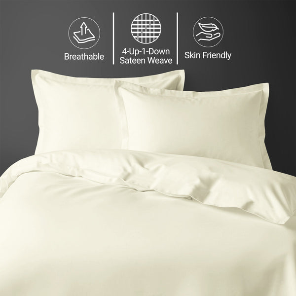 Premium 400 Thread Count 100% Cotton Duvet Cover Set