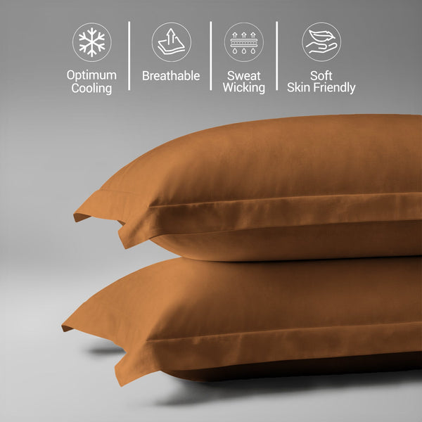 Premium 400 Thread Count 100% Cotton Pillow Covers (2 PC)