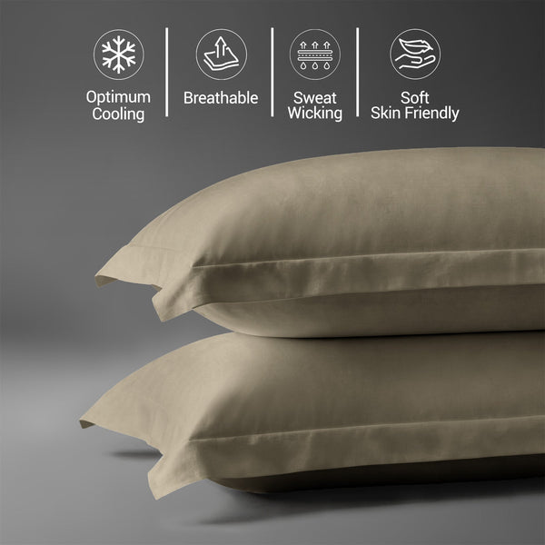 Premium 400 Thread Count 100% Cotton Pillow Covers (2 PC)