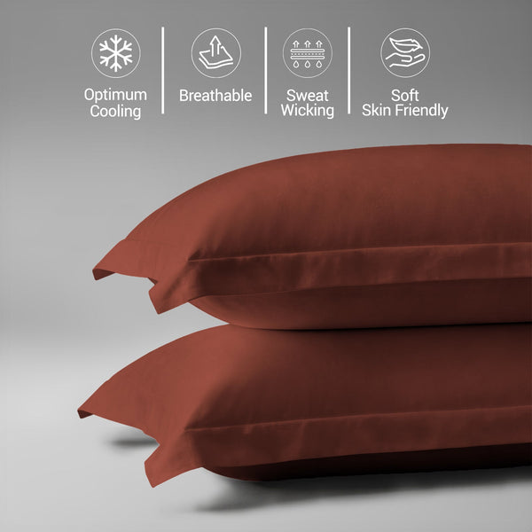 Premium 400 Thread Count 100% Cotton Pillow Covers (2 PC)