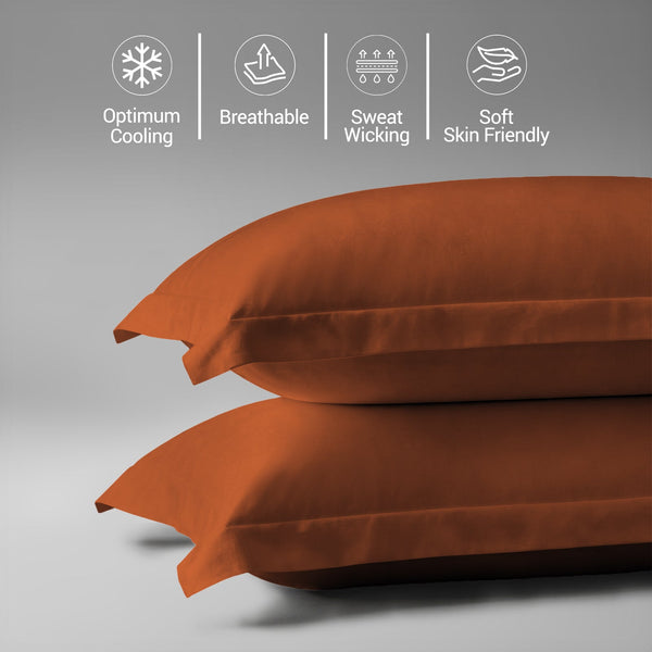 Premium 400 Thread Count 100% Cotton Pillow Covers (2 PC)