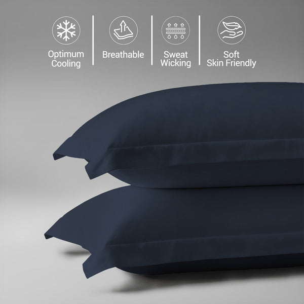 Premium 400 Thread Count 100% Cotton Pillow Covers (2 PC)