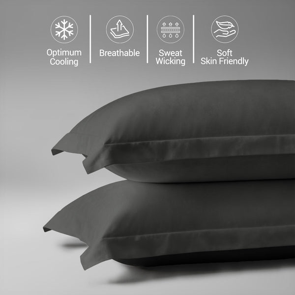 Premium 400 Thread Count 100% Cotton Pillow Covers (2 PC)