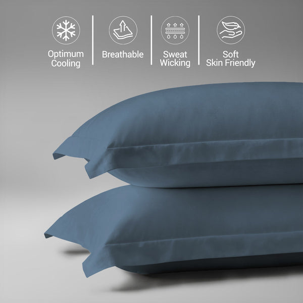 Premium 400 Thread Count 100% Cotton Pillow Covers (2 PC)