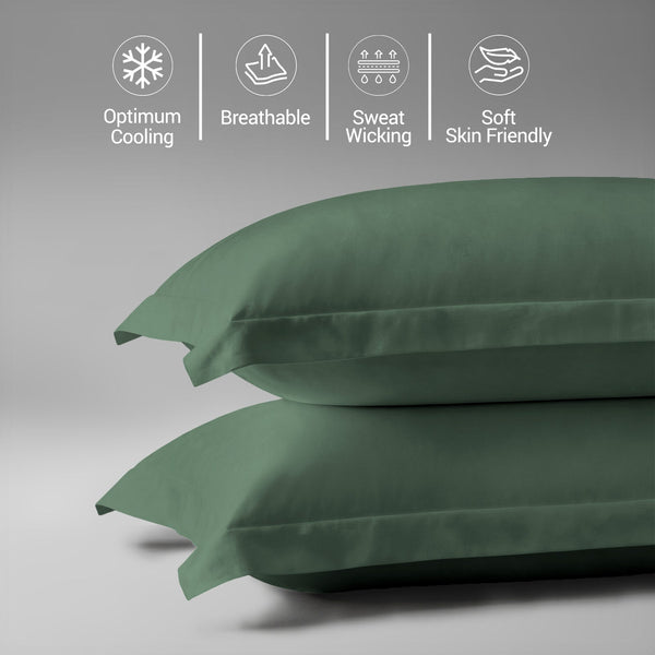 Premium 400 Thread Count 100% Cotton Pillow Covers (2 PC)
