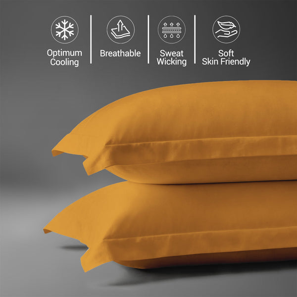 Premium 400 Thread Count 100% Cotton Pillow Covers (2 PC)