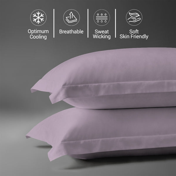 Premium 400 Thread Count 100% Cotton Pillow Covers (2 PC)