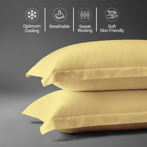 Premium 400 Thread Count 100% Cotton Pillow Covers (2 PC)