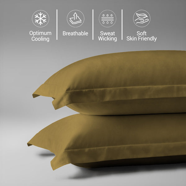 Premium 400 Thread Count 100% Cotton Pillow Covers (2 PC)
