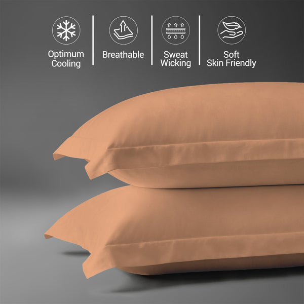 Premium 400 Thread Count 100% Cotton Pillow Covers (2 PC)