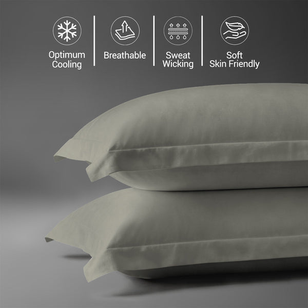 Premium 400 Thread Count 100% Cotton Pillow Covers (2 PC)