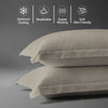 Premium 400 Thread Count 100% Cotton Pillow Covers (2 PC)