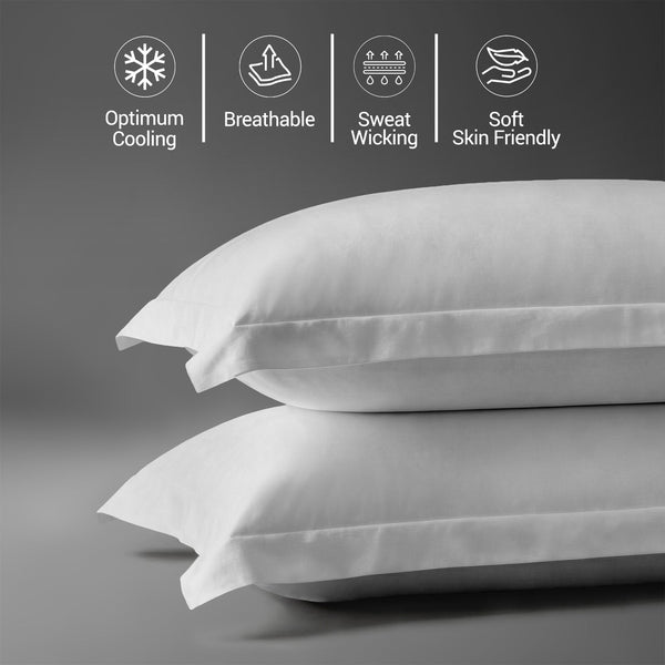 Premium 400 Thread Count 100% Cotton Pillow Covers (2 PC)