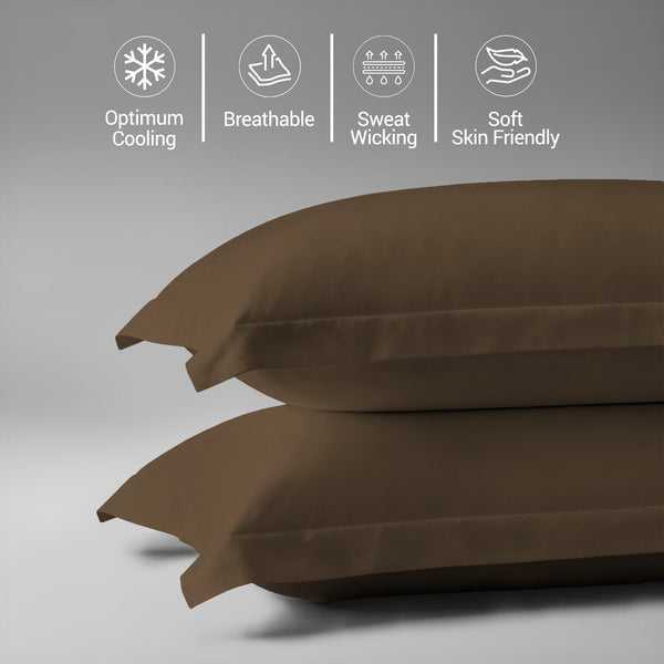 Premium 400 Thread Count 100% Cotton Pillow Covers (2 PC)