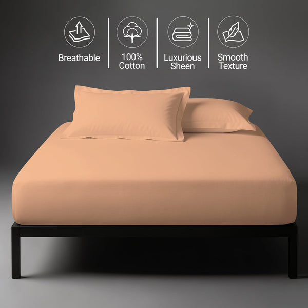 Premium 400 Thread Count 100% Cotton Fitted Sheet