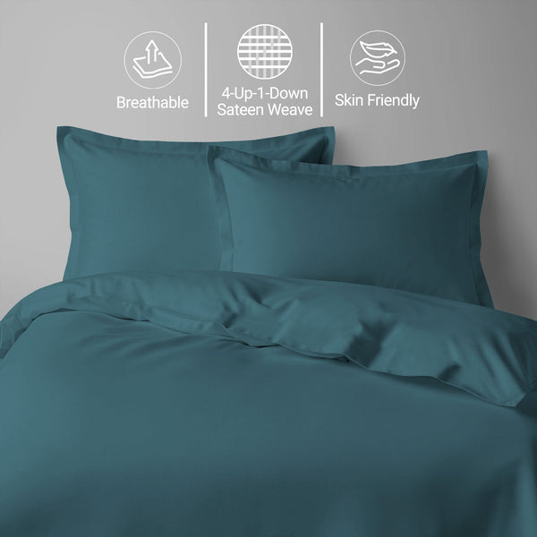 Premium 400 Thread Count 100% Cotton Duvet Cover Set