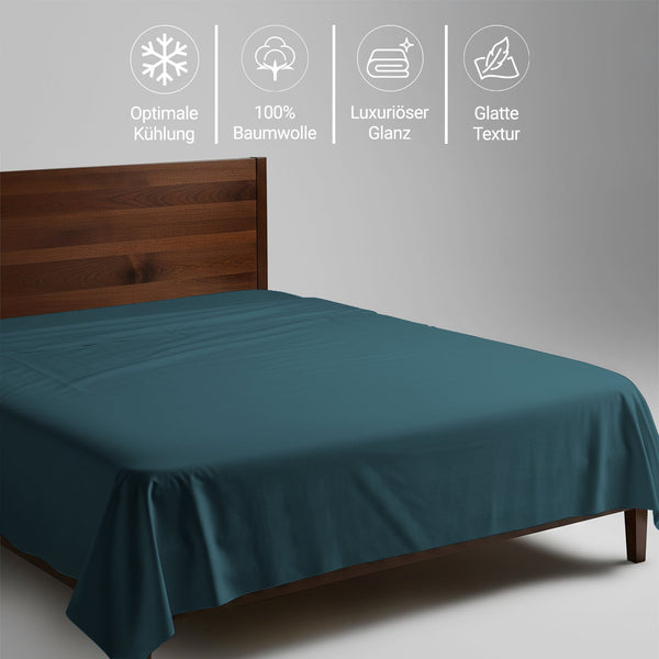 Premium Bettlaken mit 400 Fadenzahl aus 100% Baumwolle