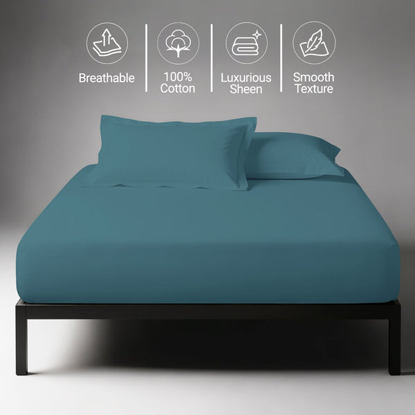 Premium 400 Thread Count 100% Cotton Fitted Sheet
