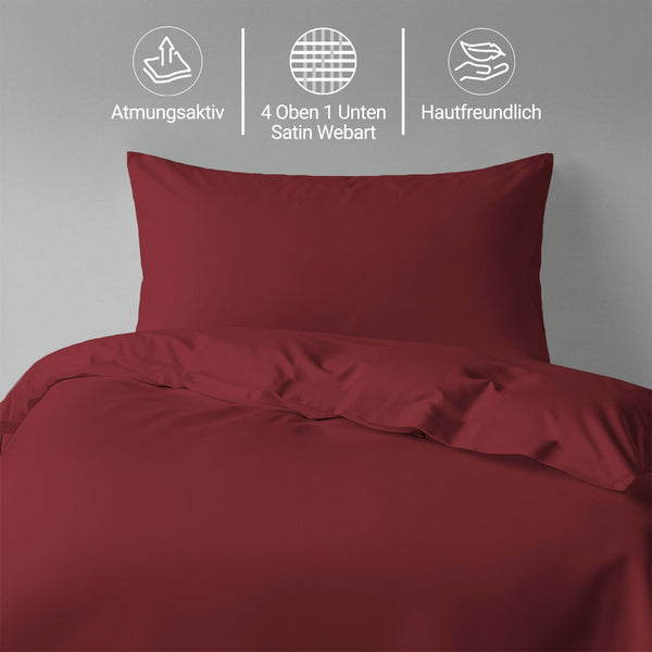 Premium Bettbezug-Set mit 400 Fadenzahl aus 100% Baumwolle