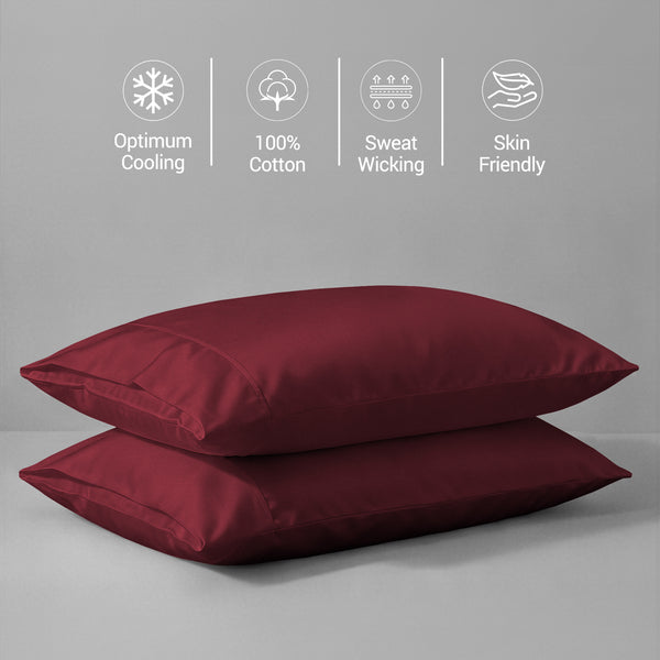 Luxury 800 Thread Count 100% Cotton Pillow Envelope Cases