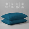 Premium 400 Thread Count 100% Cotton Pillow Envelope Cases (2 PC)