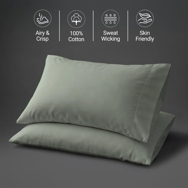 Percale 100% Cotton Pillowcases