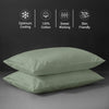Premium 400 Thread Count 100% Cotton Pillow Envelope Cases (2 PC)
