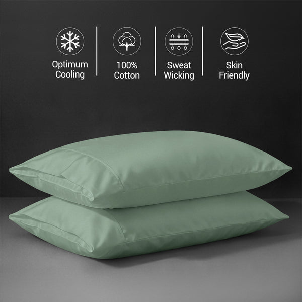 Deluxe 600 Thread Count 100% Cotton Pillow Envelope Cases