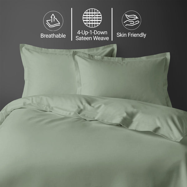 Premium 400 Thread Count 100% Cotton Duvet Cover Set