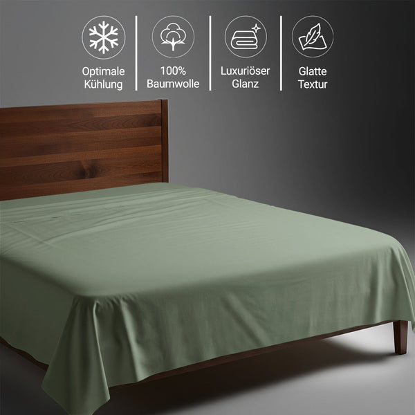 Premium Bettlaken mit 400 Fadenzahl aus 100% Baumwolle