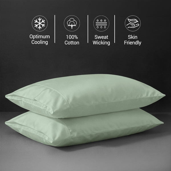 Luxury 800 Thread Count 100% Cotton Pillow Envelope Cases
