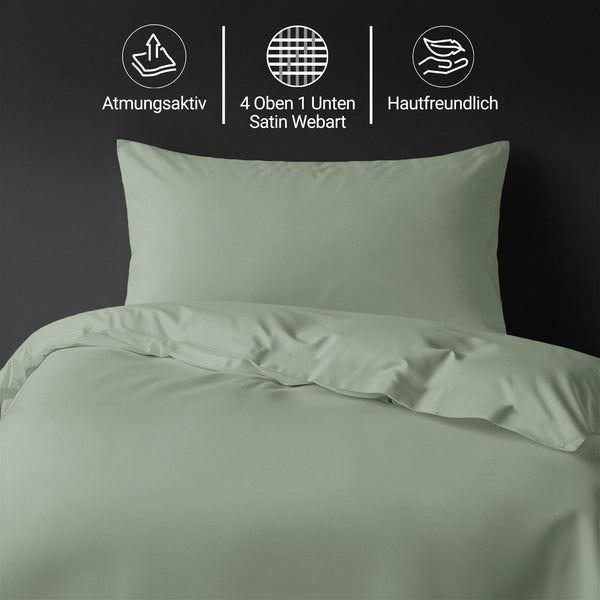 Premium Bettbezug-Set mit 400 Fadenzahl aus 100% Baumwolle
