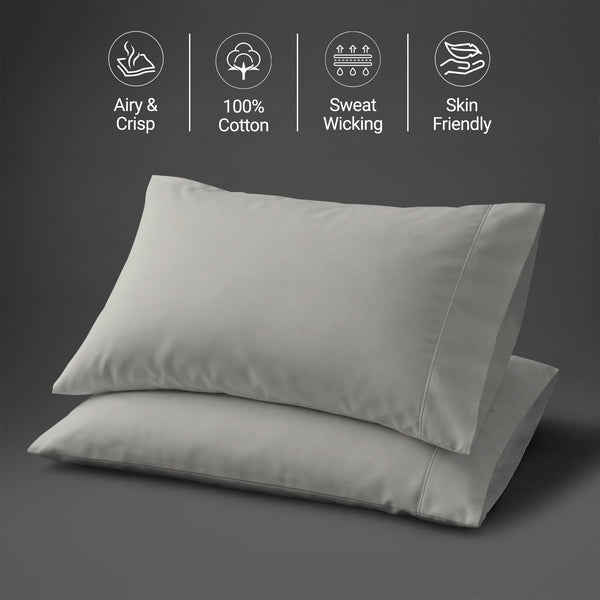 Percale 100% Cotton Pillowcases