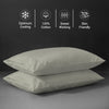 Premium 400 Thread Count 100% Cotton Pillow Envelope Cases (2 PC)