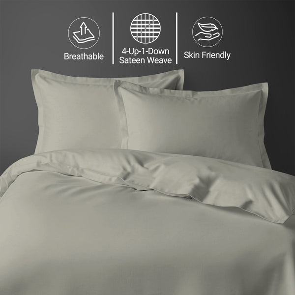 Premium 400 Thread Count 100% Cotton Duvet Cover Set